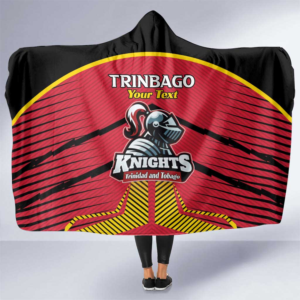 Custom Trinidad and Tobago Cricket Hooded Blanket Wave Yuh Flag - Trinbago Strong