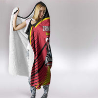 Custom Trinidad and Tobago Cricket Hooded Blanket Wave Yuh Flag - Trinbago Strong