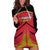 Custom Trinidad and Tobago Cricket Hoodie Dress Wave Yuh Flag - Trinbago Strong