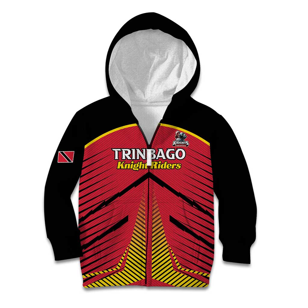 Custom Trinidad and Tobago Cricket Kid Hoodie Wave Yuh Flag - Trinbago Strong