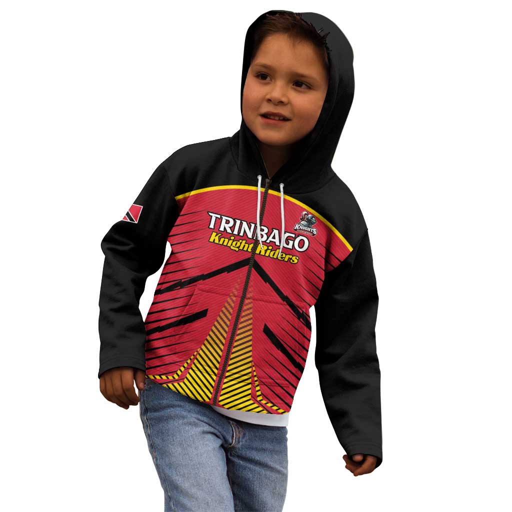 Custom Trinidad and Tobago Cricket Kid Hoodie Wave Yuh Flag - Trinbago Strong