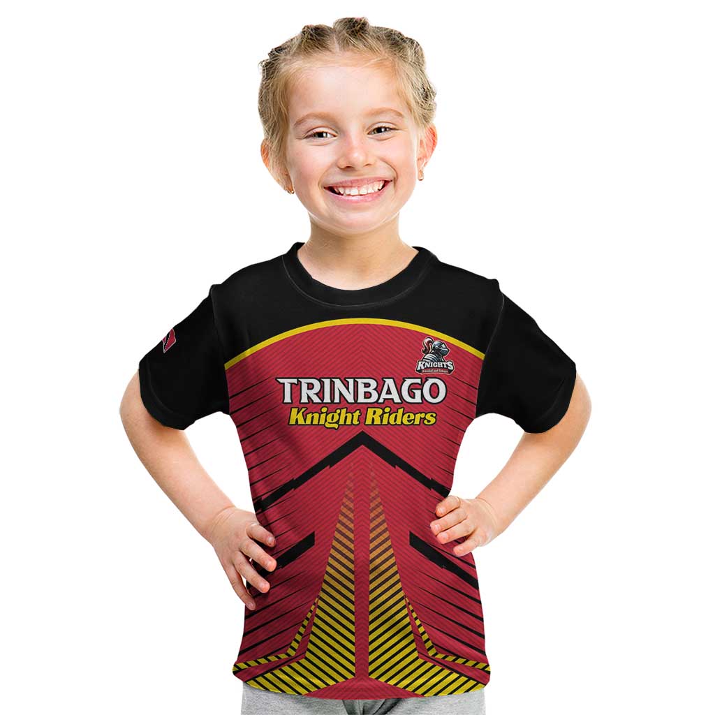 Custom Trinidad and Tobago Cricket Kid T Shirt Wave Yuh Flag - Trinbago Strong