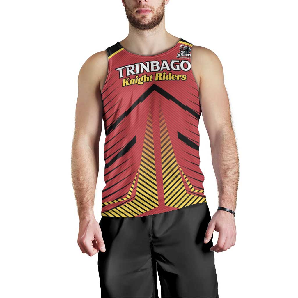 Custom Trinidad and Tobago Cricket Men Tank Top Wave Yuh Flag - Trinbago Strong