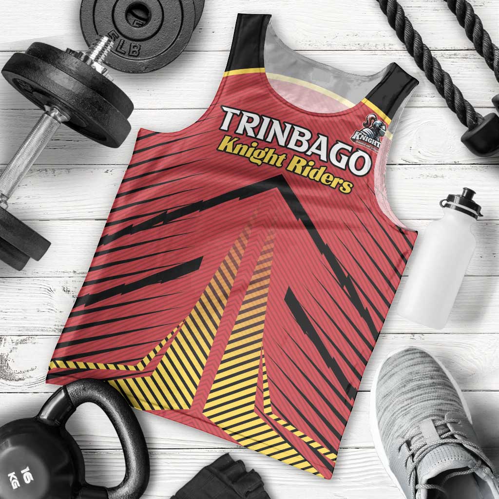 Custom Trinidad and Tobago Cricket Men Tank Top Wave Yuh Flag - Trinbago Strong