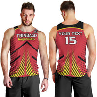 Custom Trinidad and Tobago Cricket Men Tank Top Wave Yuh Flag - Trinbago Strong