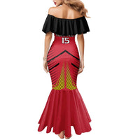Custom Trinidad and Tobago Cricket Mermaid Dress Wave Yuh Flag - Trinbago Strong