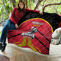 Custom Trinidad and Tobago Cricket Quilt Wave Yuh Flag - Trinbago Strong
