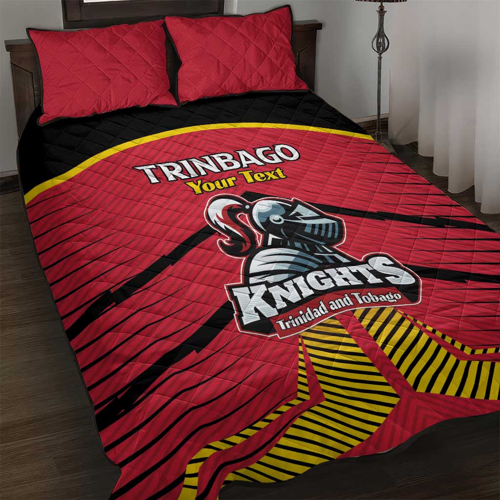Custom Trinidad and Tobago Cricket Quilt Bed Set Wave Yuh Flag - Trinbago Strong