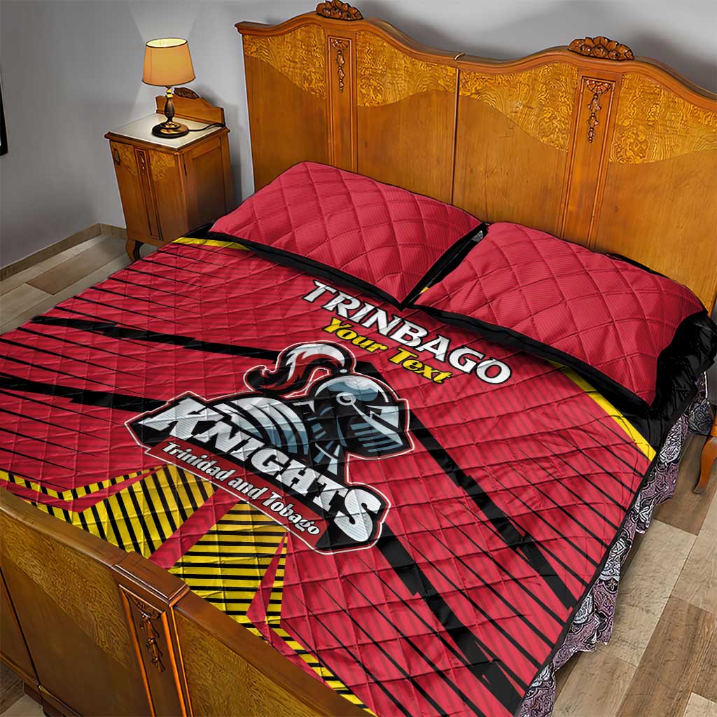 Custom Trinidad and Tobago Cricket Quilt Bed Set Wave Yuh Flag - Trinbago Strong