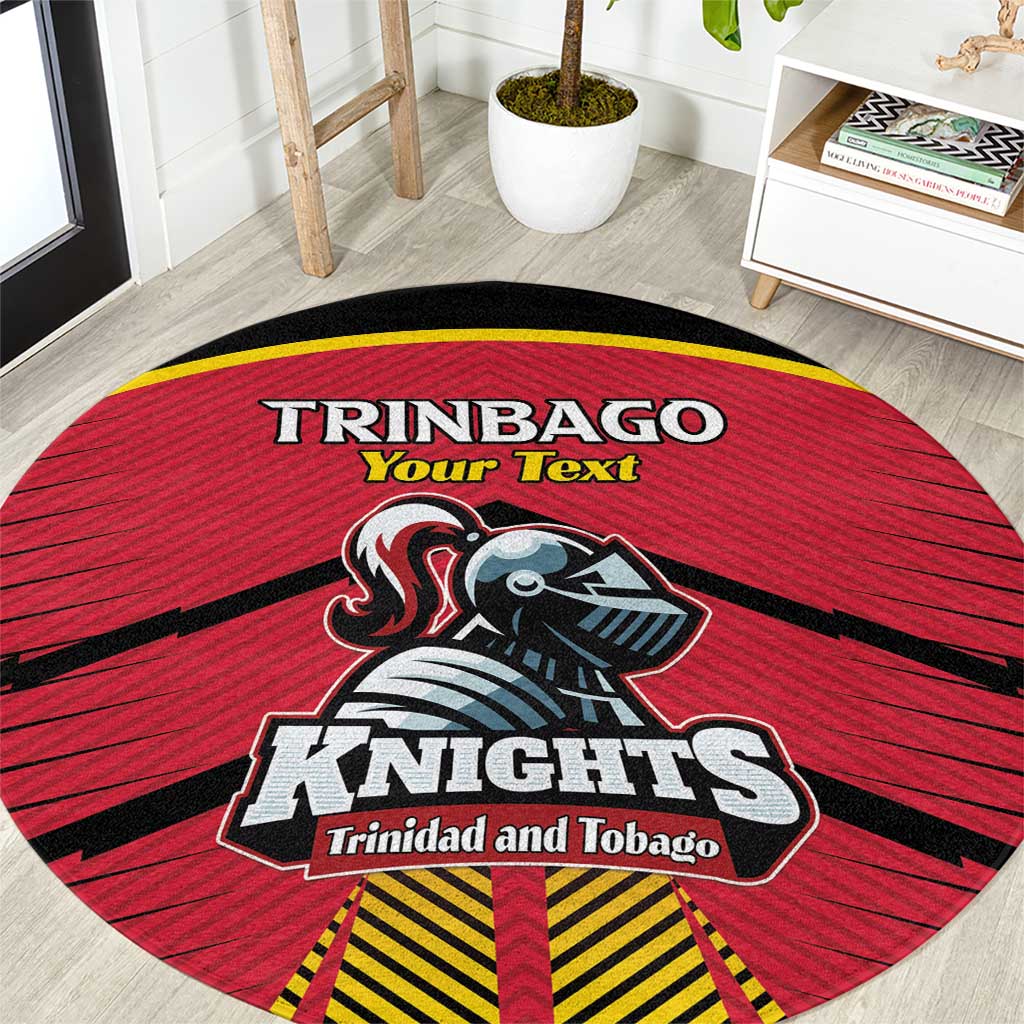 Custom Trinidad and Tobago Cricket Round Carpet Wave Yuh Flag - Trinbago Strong