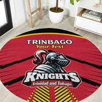 Custom Trinidad and Tobago Cricket Round Carpet Wave Yuh Flag - Trinbago Strong