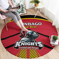 Custom Trinidad and Tobago Cricket Round Carpet Wave Yuh Flag - Trinbago Strong