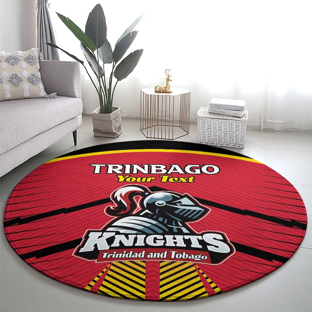 Custom Trinidad and Tobago Cricket Round Carpet Wave Yuh Flag - Trinbago Strong