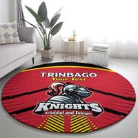 Custom Trinidad and Tobago Cricket Round Carpet Wave Yuh Flag - Trinbago Strong