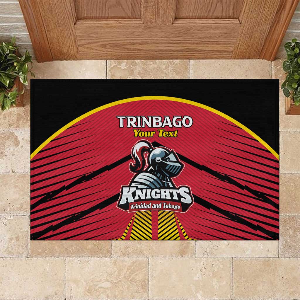 Custom Trinidad and Tobago Cricket Rubber Doormat Wave Yuh Flag - Trinbago Strong