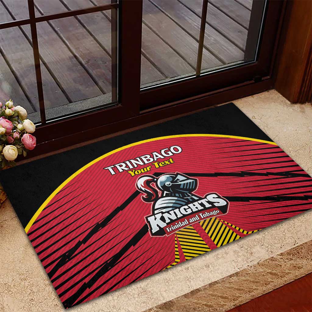 Custom Trinidad and Tobago Cricket Rubber Doormat Wave Yuh Flag - Trinbago Strong