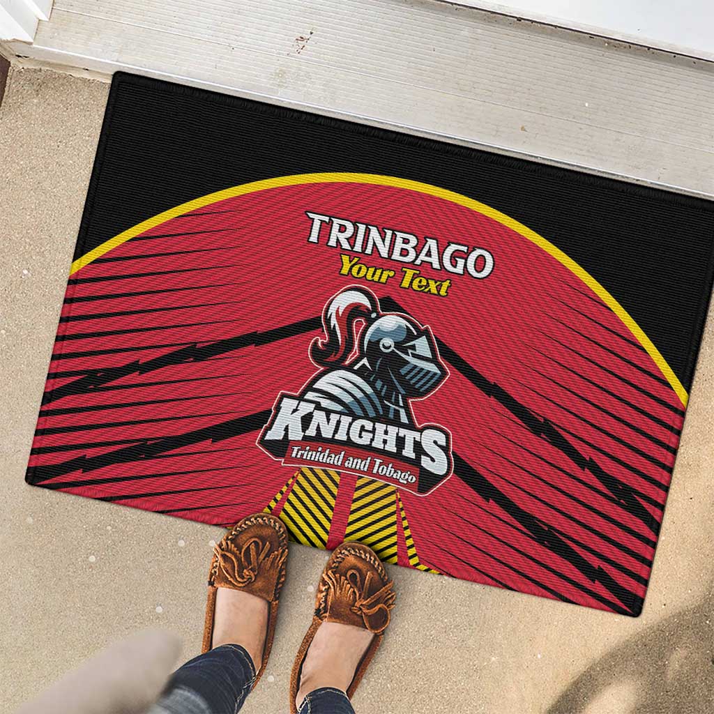 Custom Trinidad and Tobago Cricket Rubber Doormat Wave Yuh Flag - Trinbago Strong