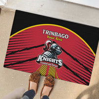 Custom Trinidad and Tobago Cricket Rubber Doormat Wave Yuh Flag - Trinbago Strong
