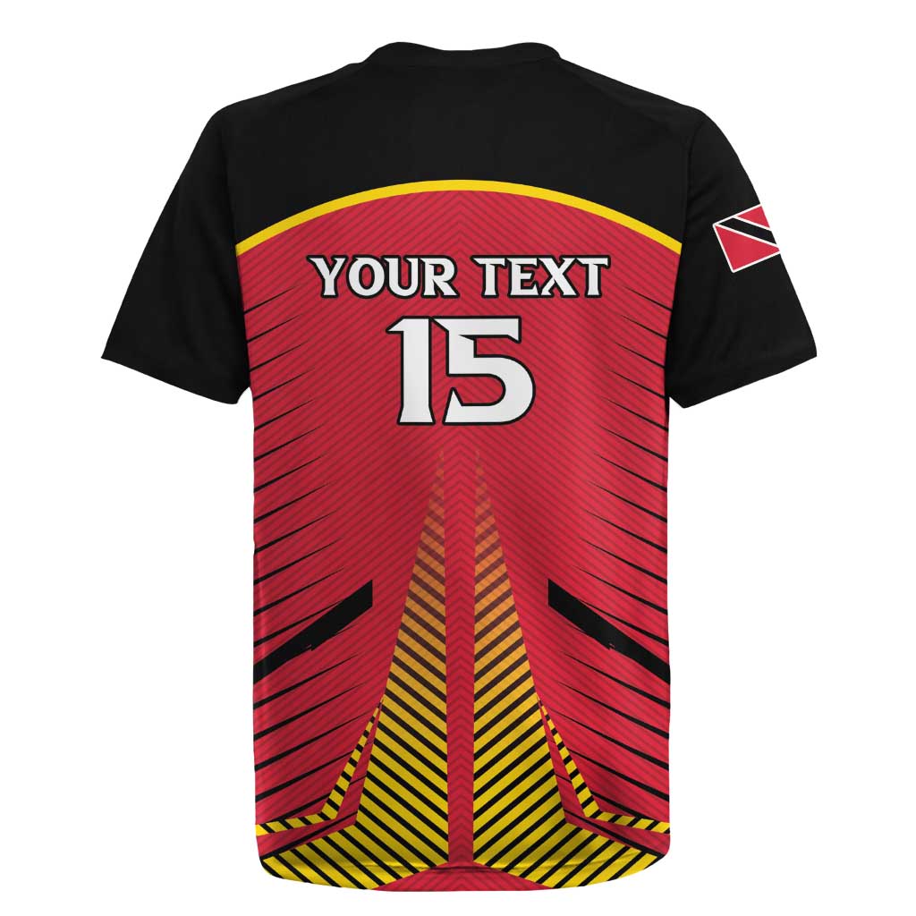 Custom Trinidad and Tobago Cricket Rugby Jersey Wave Yuh Flag - Trinbago Strong