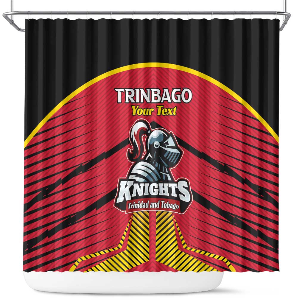 Custom Trinidad and Tobago Cricket Shower Curtain Wave Yuh Flag - Trinbago Strong