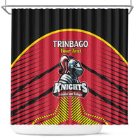 Custom Trinidad and Tobago Cricket Shower Curtain Wave Yuh Flag - Trinbago Strong