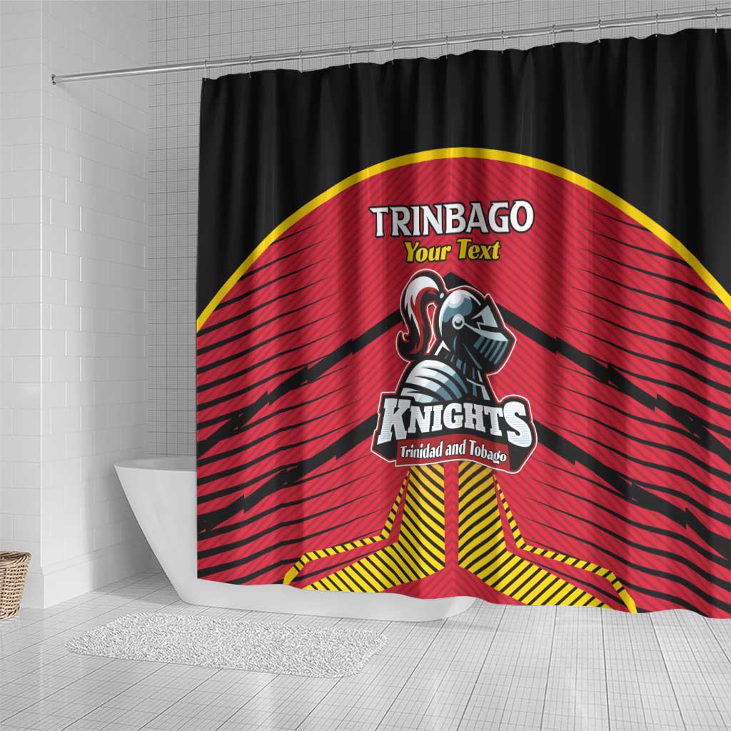 Custom Trinidad and Tobago Cricket Shower Curtain Wave Yuh Flag - Trinbago Strong