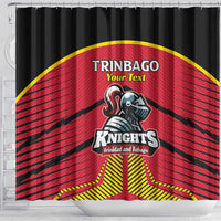 Custom Trinidad and Tobago Cricket Shower Curtain Wave Yuh Flag - Trinbago Strong