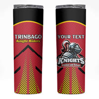 Custom Trinidad and Tobago Cricket Skinny Tumbler Wave Yuh Flag - Trinbago Strong