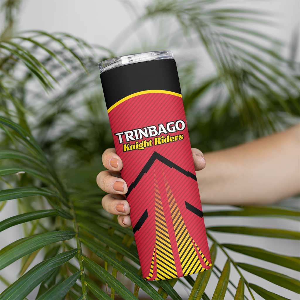 Custom Trinidad and Tobago Cricket Skinny Tumbler Wave Yuh Flag - Trinbago Strong