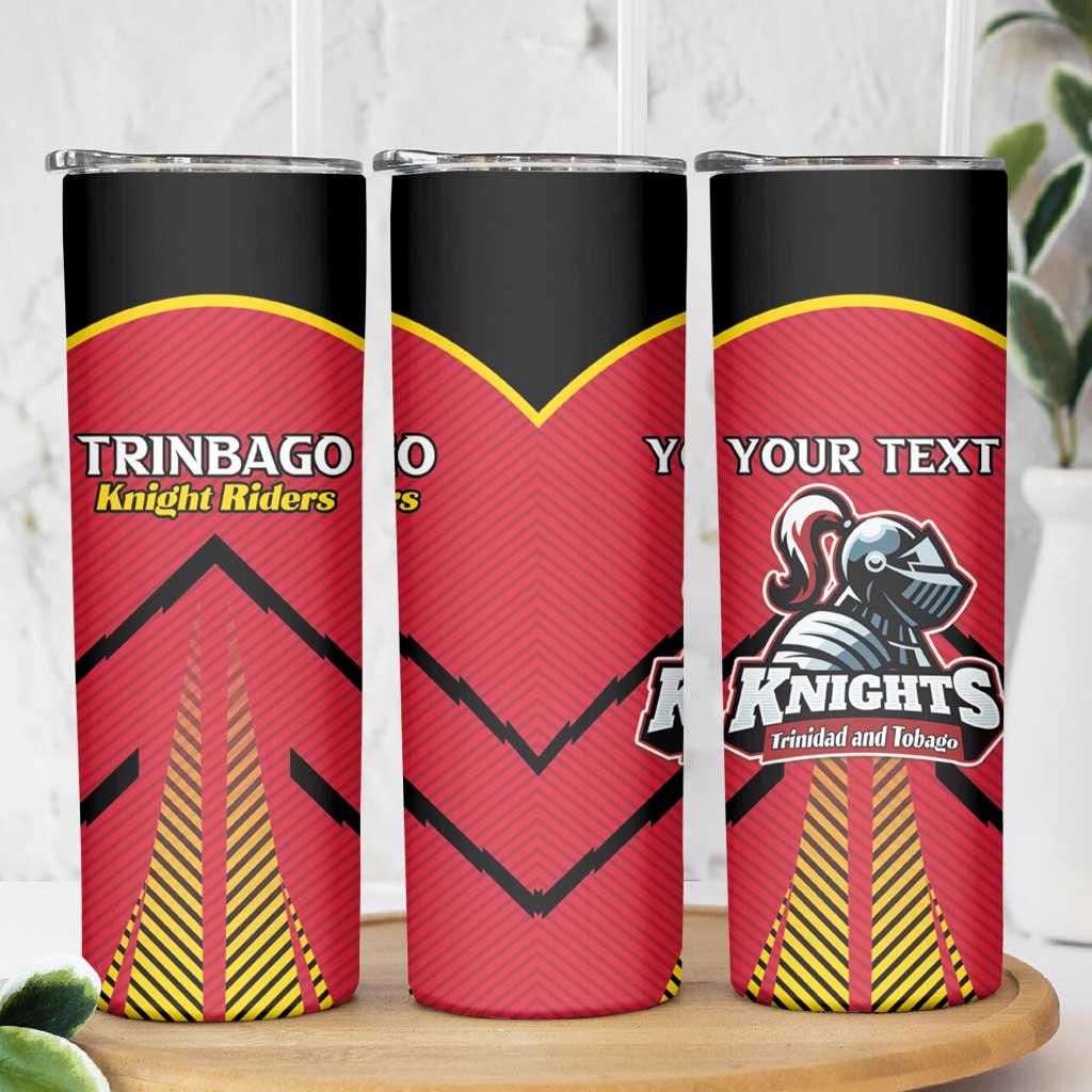 Custom Trinidad and Tobago Cricket Skinny Tumbler Wave Yuh Flag - Trinbago Strong