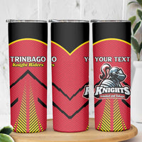 Custom Trinidad and Tobago Cricket Skinny Tumbler Wave Yuh Flag - Trinbago Strong