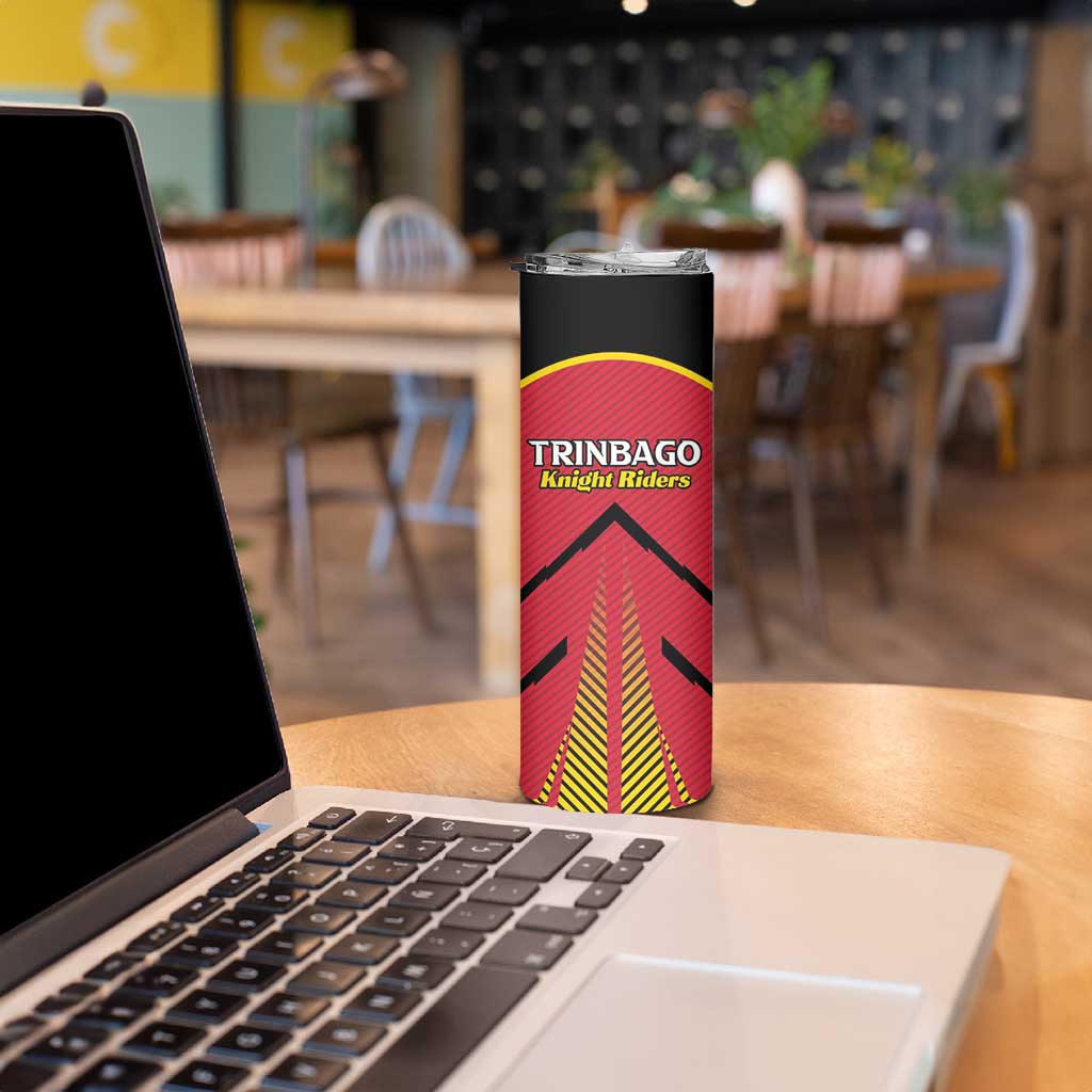 Custom Trinidad and Tobago Cricket Skinny Tumbler Wave Yuh Flag - Trinbago Strong