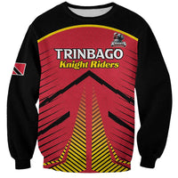 Custom Trinidad and Tobago Cricket Sweatshirt Wave Yuh Flag - Trinbago Strong