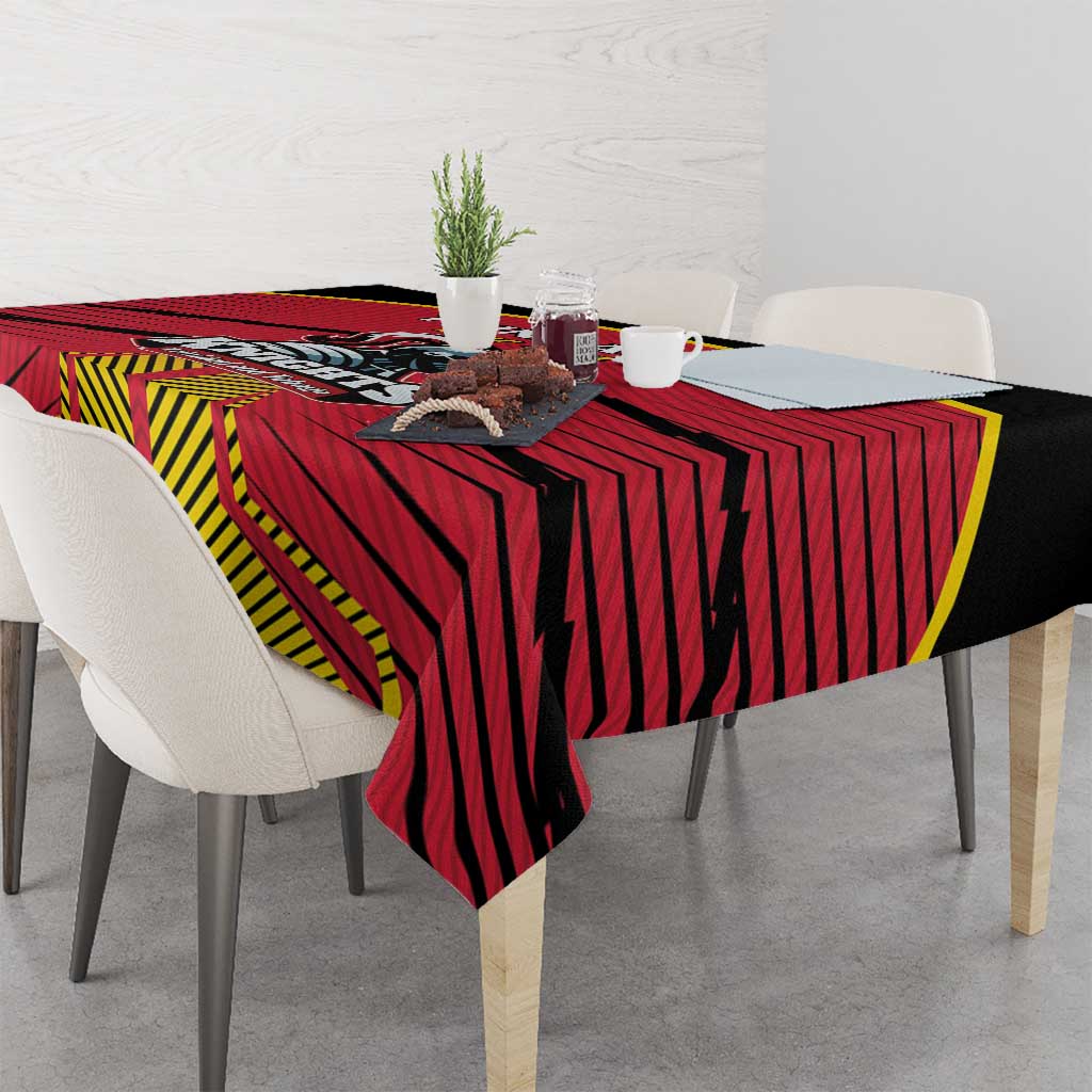 Custom Trinidad and Tobago Cricket Tablecloth Wave Yuh Flag - Trinbago Strong