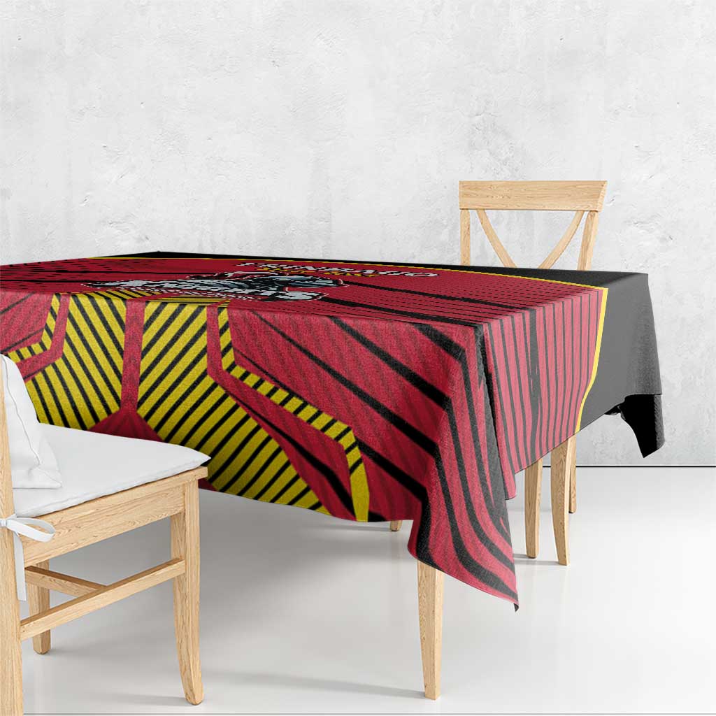 Custom Trinidad and Tobago Cricket Tablecloth Wave Yuh Flag - Trinbago Strong