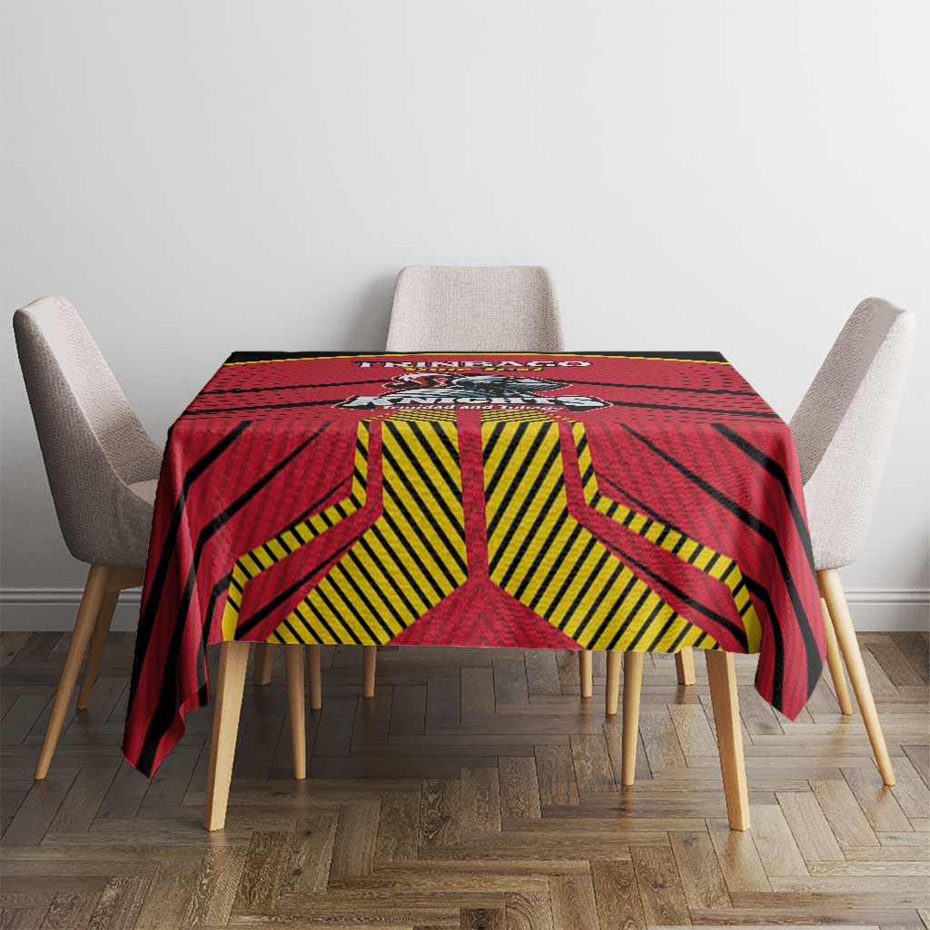 Custom Trinidad and Tobago Cricket Tablecloth Wave Yuh Flag - Trinbago Strong
