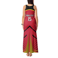 Custom Trinidad and Tobago Cricket Tank Maxi Dress Wave Yuh Flag - Trinbago Strong