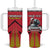 Custom Trinidad and Tobago Cricket Tumbler With Handle Wave Yuh Flag - Trinbago Strong