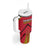 Custom Trinidad and Tobago Cricket Tumbler With Handle Wave Yuh Flag - Trinbago Strong
