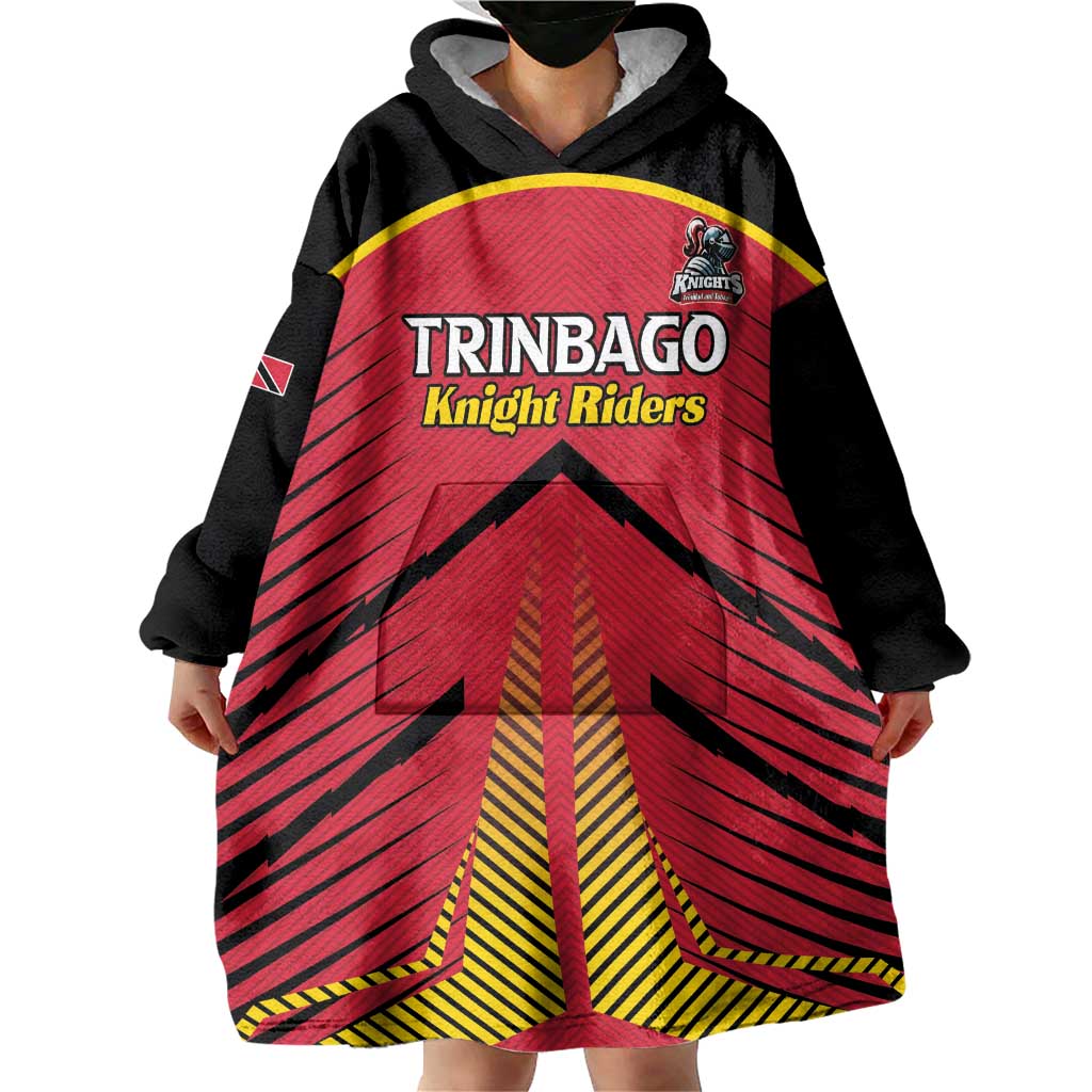 Custom Trinidad and Tobago Cricket Wearable Blanket Hoodie Wave Yuh Flag - Trinbago Strong