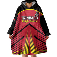 Custom Trinidad and Tobago Cricket Wearable Blanket Hoodie Wave Yuh Flag - Trinbago Strong