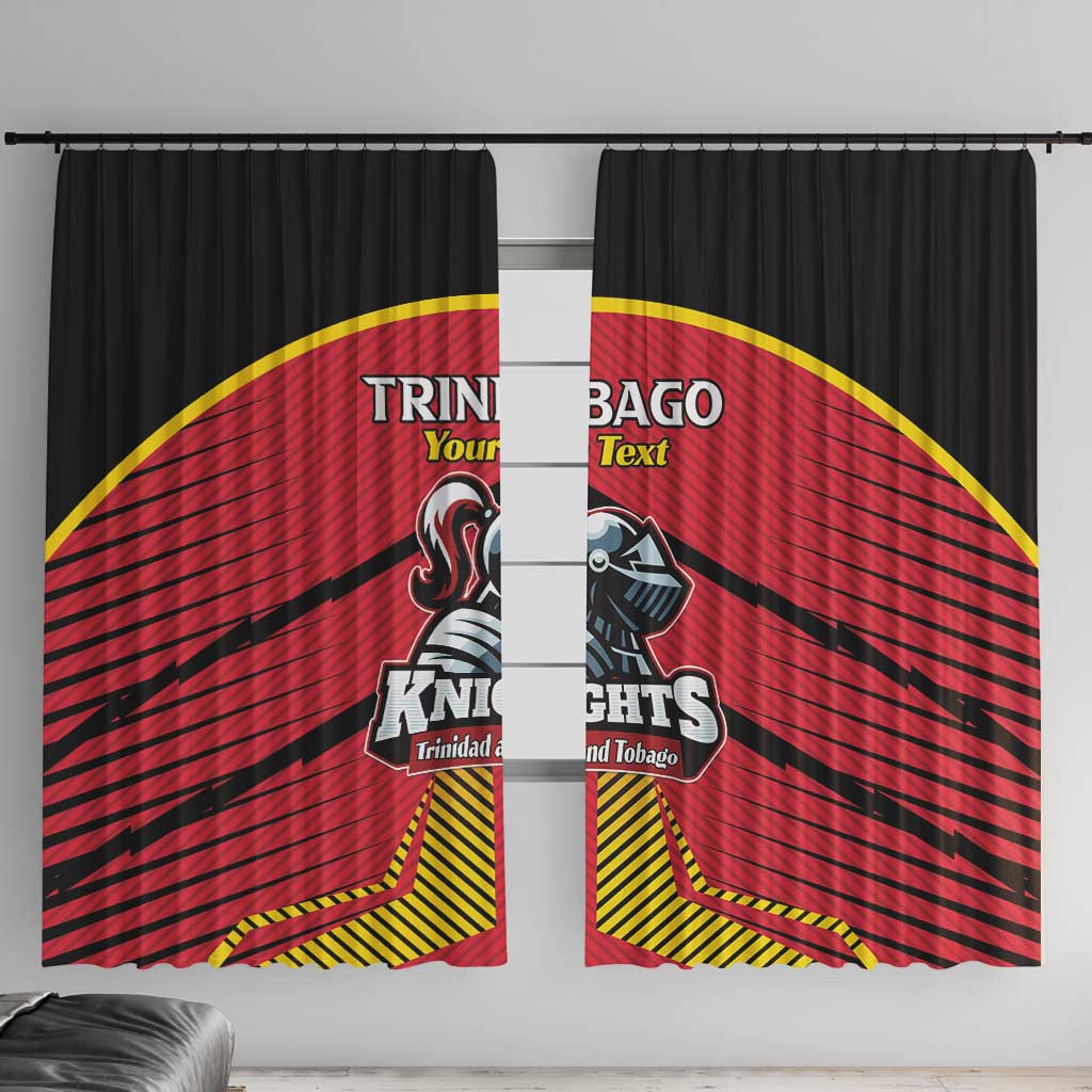 Custom Trinidad and Tobago Cricket Window Curtain Wave Yuh Flag - Trinbago Strong