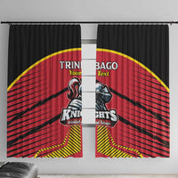 Custom Trinidad and Tobago Cricket Window Curtain Wave Yuh Flag - Trinbago Strong