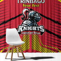 Custom Trinidad and Tobago Cricket Window Curtain Wave Yuh Flag - Trinbago Strong