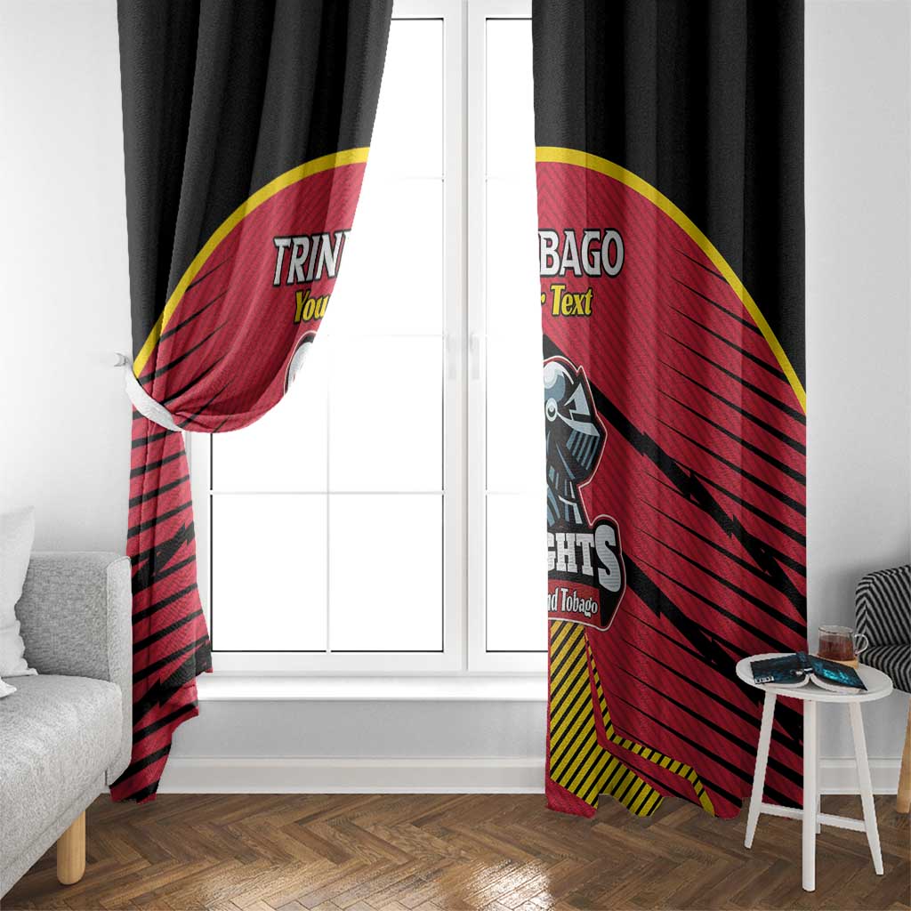 Custom Trinidad and Tobago Cricket Window Curtain Wave Yuh Flag - Trinbago Strong