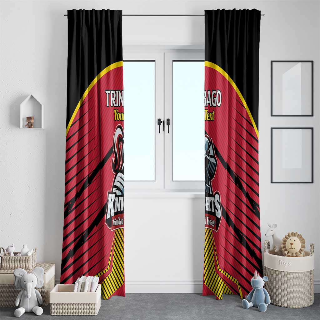 Custom Trinidad and Tobago Cricket Window Curtain Wave Yuh Flag - Trinbago Strong