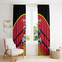 Custom Trinidad and Tobago Cricket Window Curtain Wave Yuh Flag - Trinbago Strong