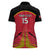 Custom Trinidad and Tobago Cricket Women Polo Shirt Wave Yuh Flag - Trinbago Strong