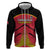 Custom Trinidad and Tobago Cricket Zip Hoodie Wave Yuh Flag - Trinbago Strong