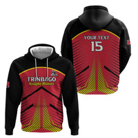 Custom Trinidad and Tobago Cricket Zip Hoodie Wave Yuh Flag - Trinbago Strong
